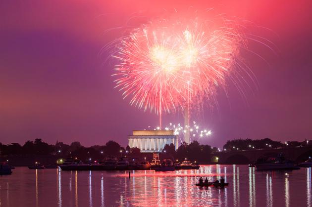 July 4 fireworks in DC