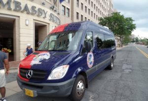 A Bipartisan Tour van. 