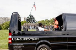 USA Guided Tours vehicle.