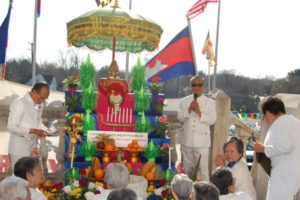 Cambodian New Year ceremony.