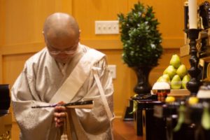 A Buddhist monk.