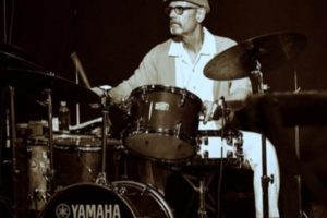 A drummer playing at Blues Alley.