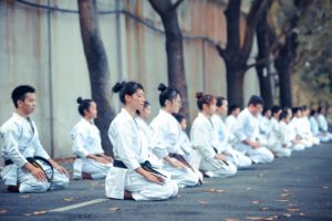 Karate meditation