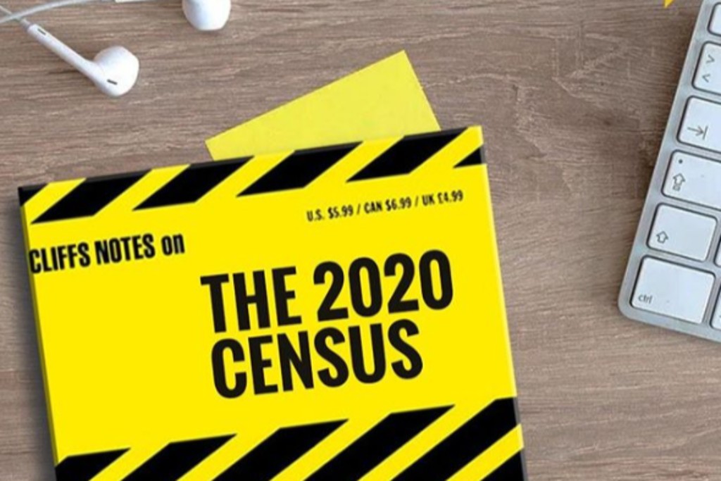 A yellow manual on the 2020 Census