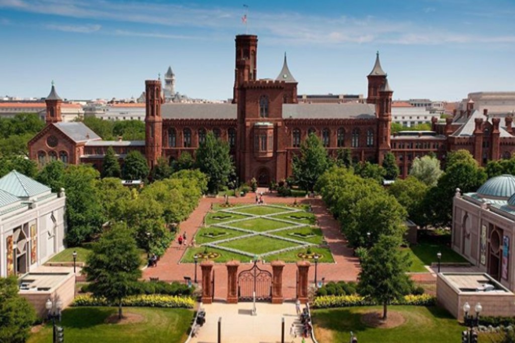 The Smithsonian Institution's first building, known as the Castle.