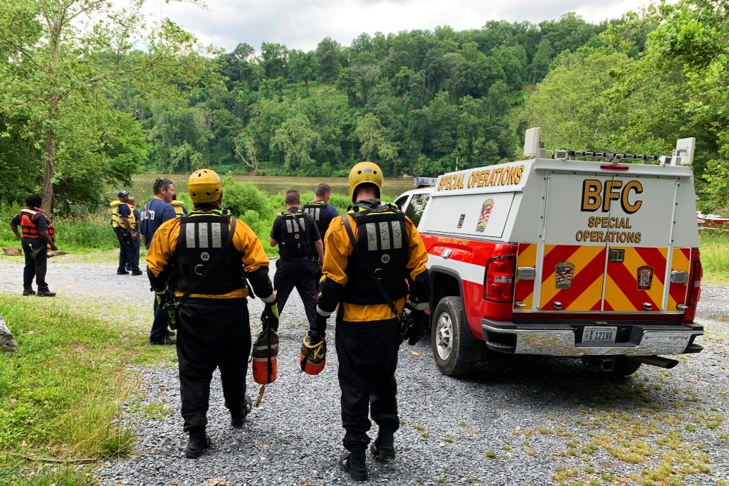 Emergency responders recovered a body from the Potomac River on June 11, 2020.