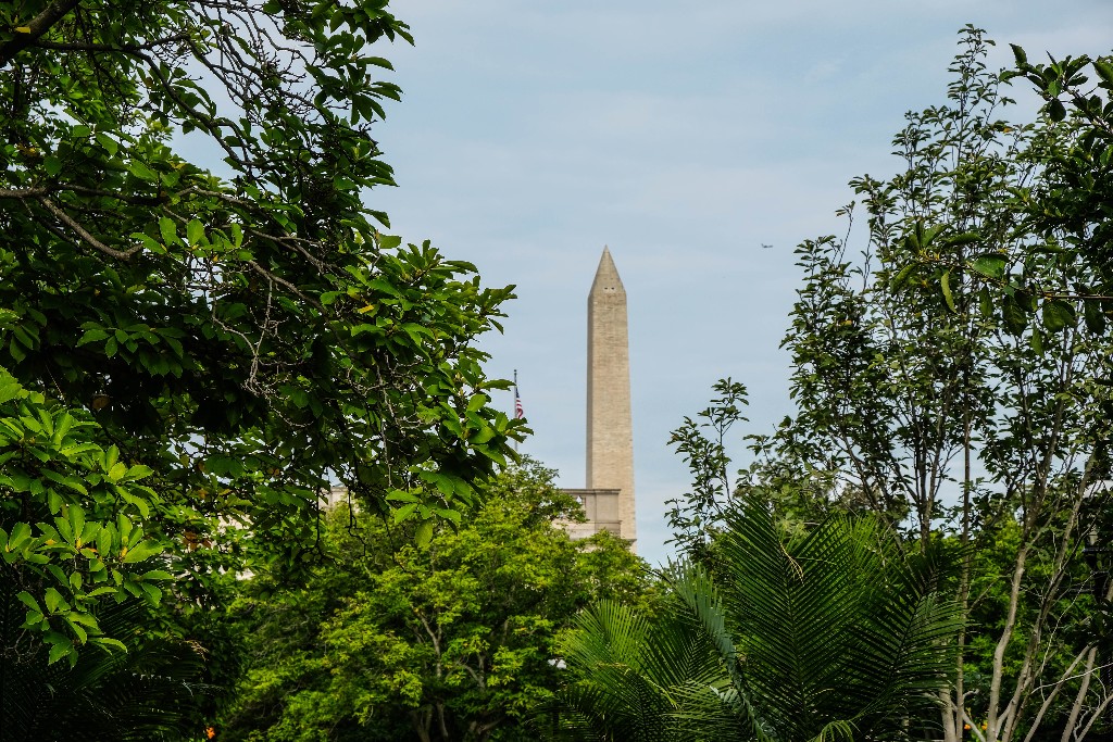 The Washington Monument on the National Mall.