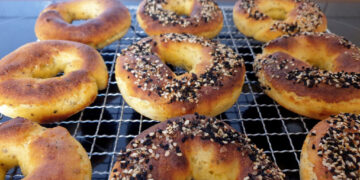 Sesame bagels.